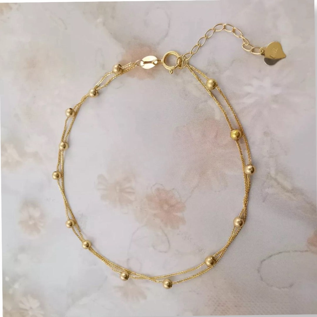 18k gold 2024 ball bracelet