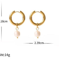 Pearl Hoop Earrings