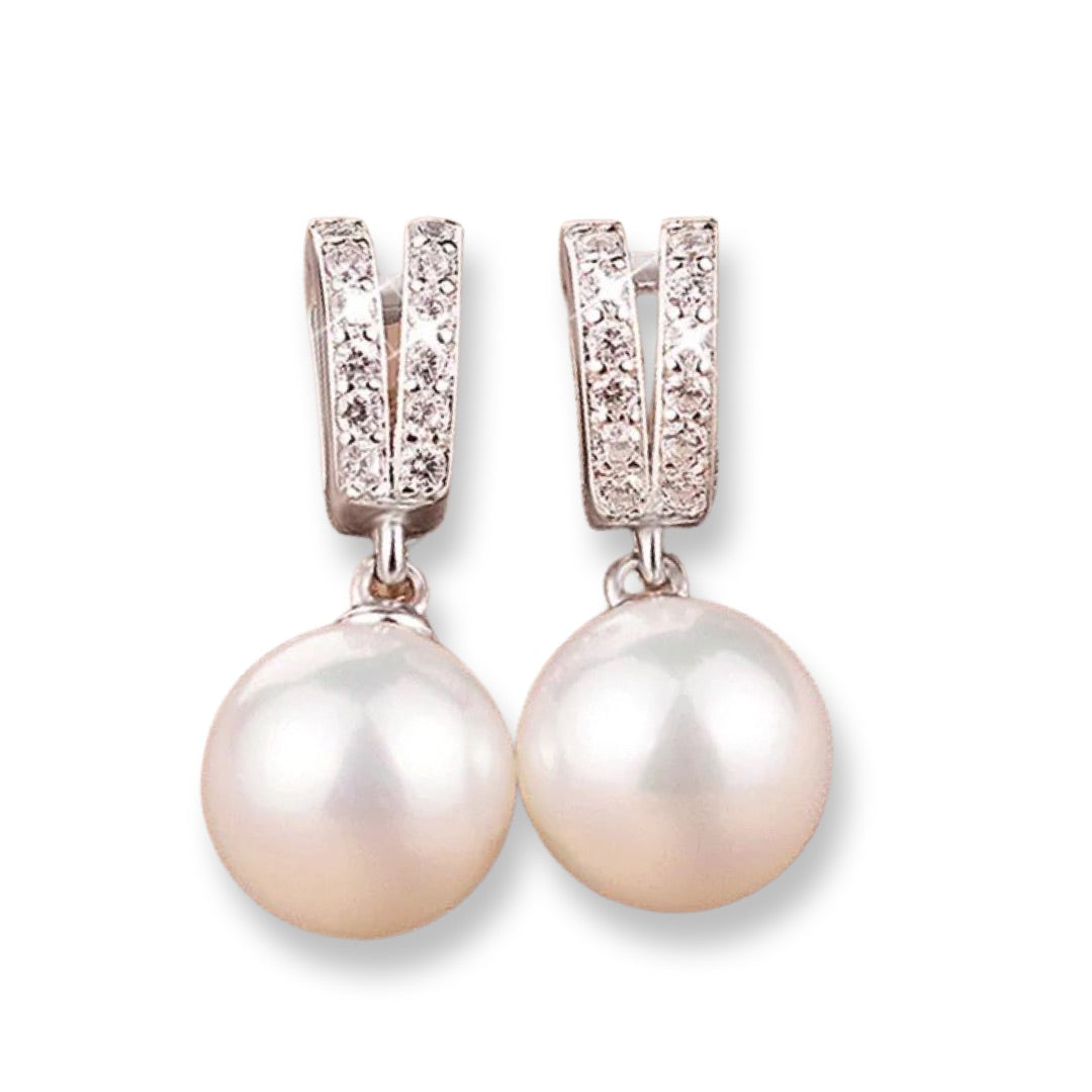 Regular Freshwater Pearl Dangle Earrings – OntreeGold
